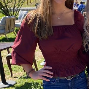 Burgundy Top